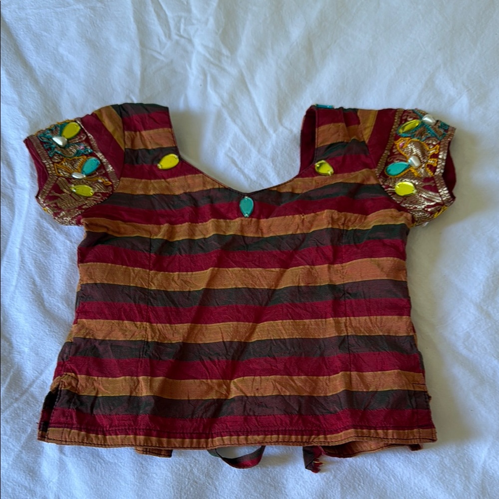 Indian blouse 12m multi color silk ❤️⭐️